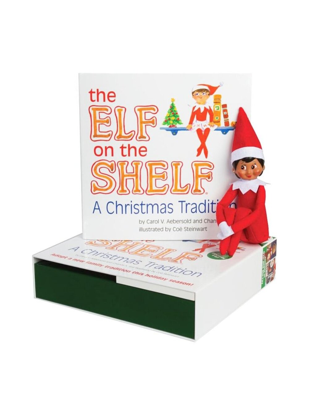 The Elf on the Shelf A Christmas Tradition with Book Dark Skin Girl Brown Eyes